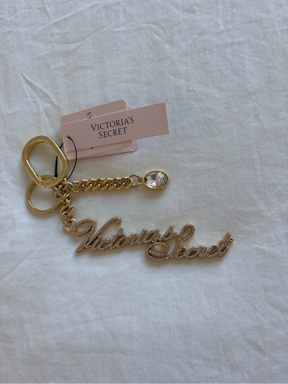 Victoria’s Secret Gold Bag Charm Keychain